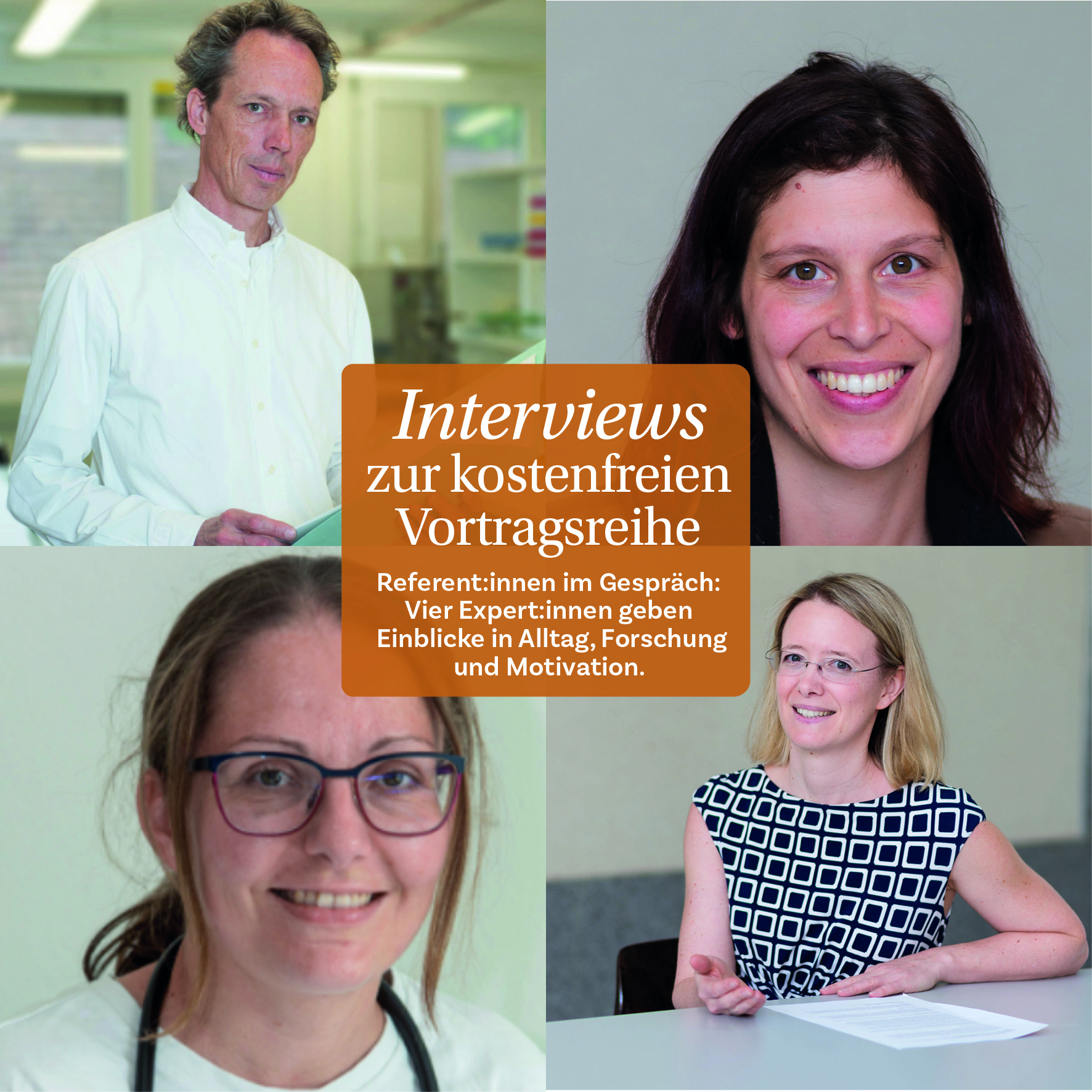 Kostenlose Vortragsreihe – die Referent:innen im Interview