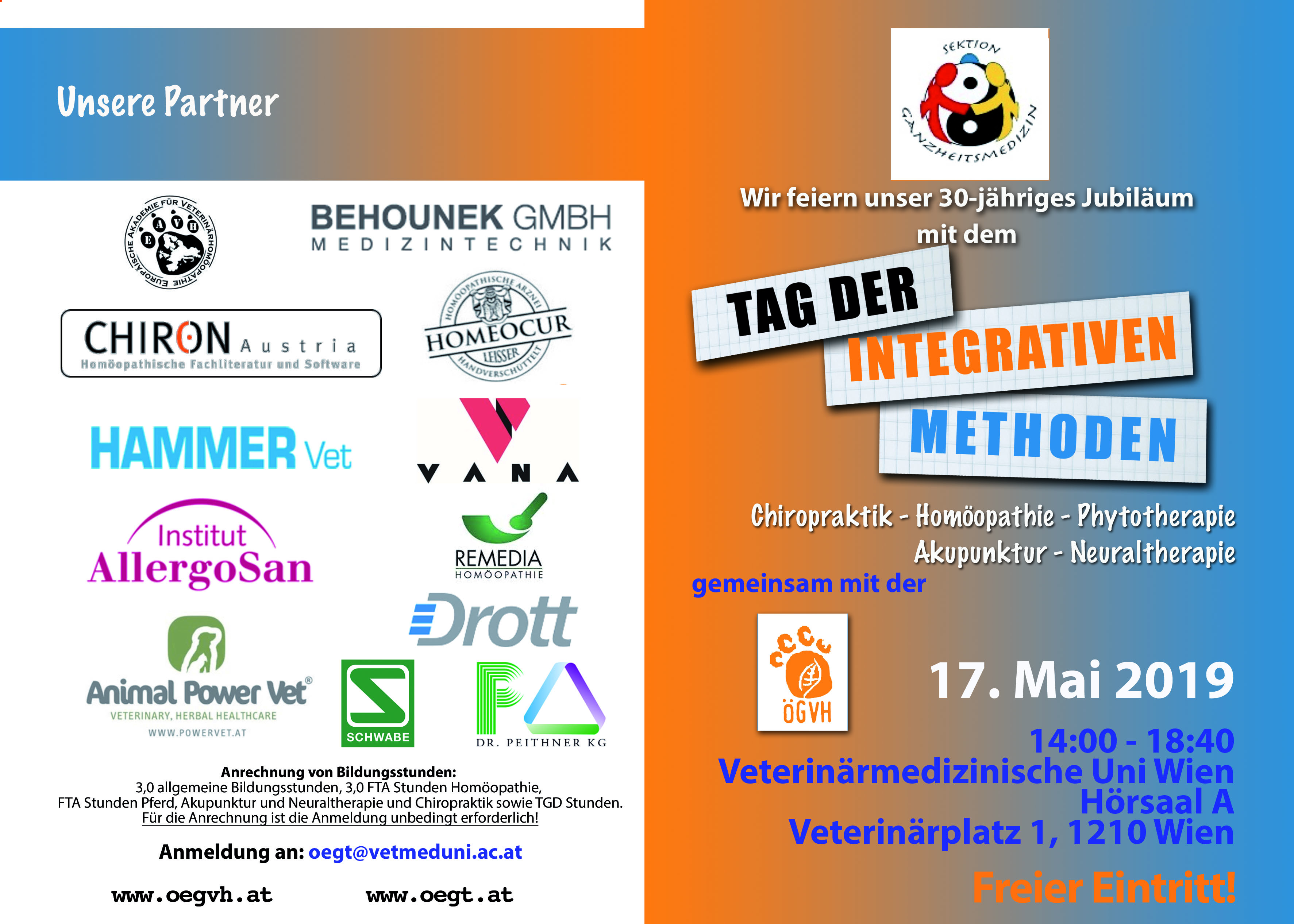 Tag der integrativen Methoden im Mai